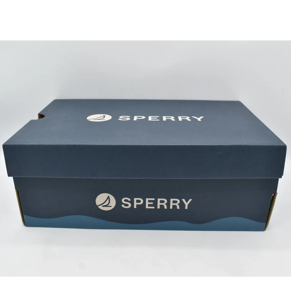 Sperry 2 Eye Women Size 7 Brown Leather Lug Slip On Boat Shoes Coquette Preppy